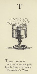 De letter T door Edward Lear